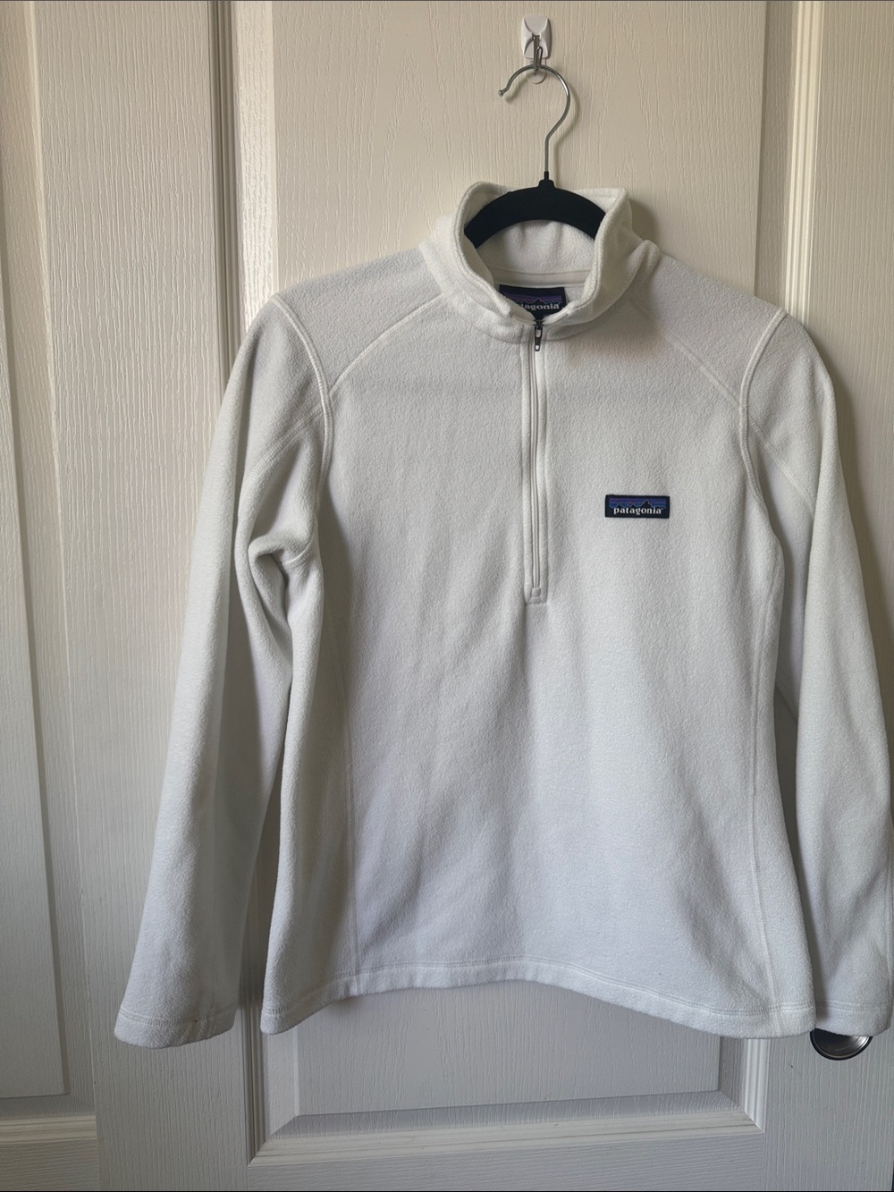 Patagonia Better Sweater 1/4 Zip Fleece Pullover Women XS White